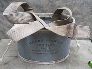 Vintage Handy Picking Bucket Fruit Pickers Equipment Lawrence Mi Orchard Tool 4