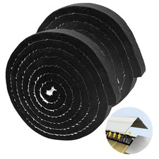 2PCS Metal Roofing Felt Closure Strips, Universal Vented Ridge Material Black 