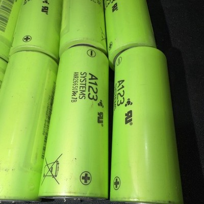 Lot of 20 A123 Systems ANR26650 M1A 26650 1800mAh 50A Boost Board Battery 