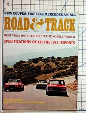 Road Track January 1972 Fiat 130 Mercedes 350 Slc Magazine Automotive Road Track January 1972 Fiat 130 Mercedes 350 Slc Magazine Automotive