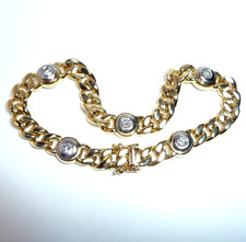 Armband 750 Gold Gelbgold 0.75 ct Brillanten 20 cm 35,1 g Panzerarmband