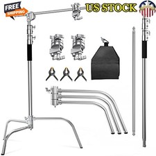 C Stand W/ Boom Arm Photography Light Stand Heavy Duty Adjustable Height 10.5ft