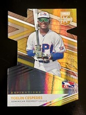 2020 Panini Elite Extra Edition #182 Yoelin Cespedes Gold Die Cut #07/24 Red Sox