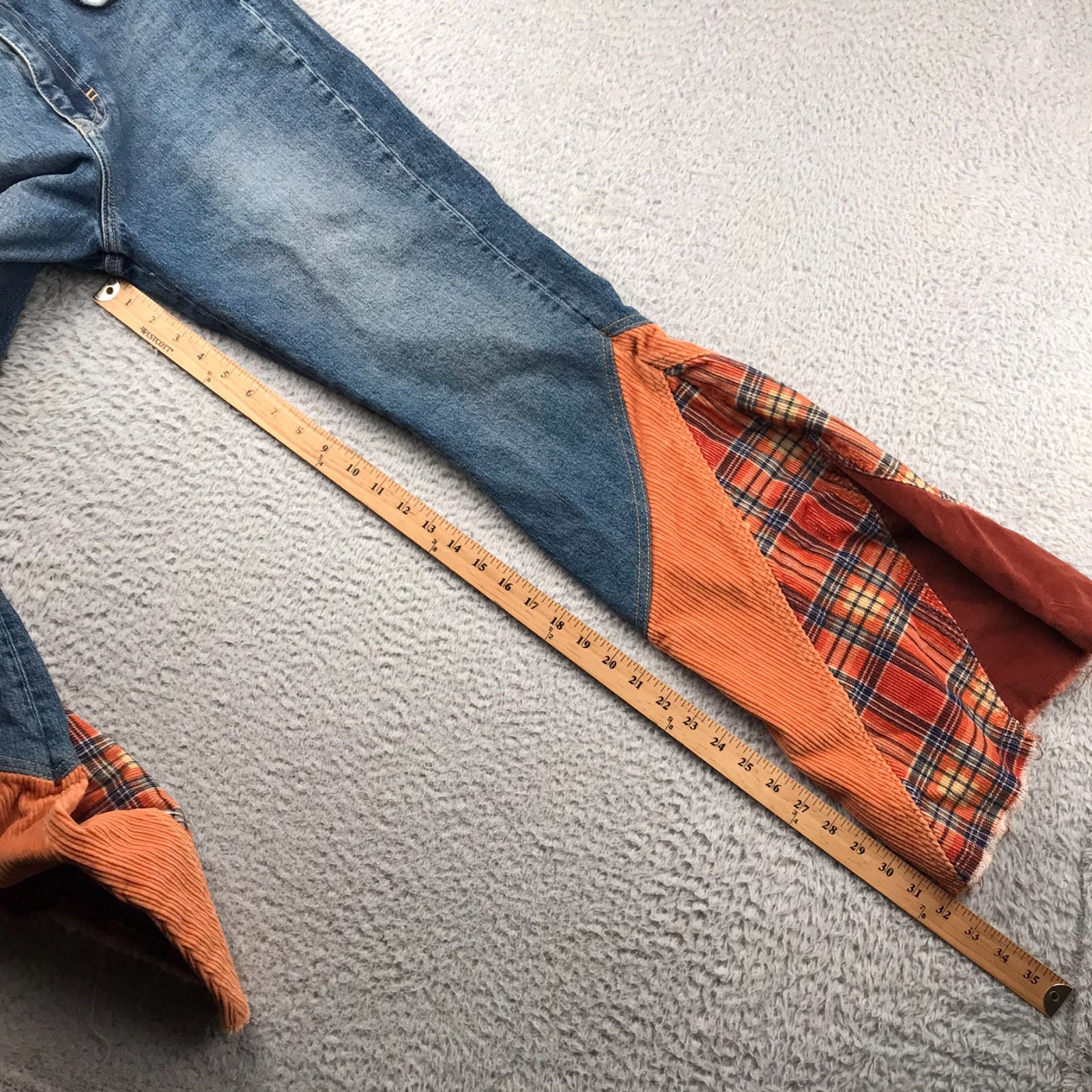 We The Free People Flashback Patchwork Flare Jean… - image 12