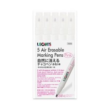 LEONIS Disappearing Ink Fabric Marking Pen Pink 5 Count Pack  78009 