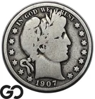 1907-D Barber Half Dollar