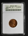 1939-D/D  Wheat Cent RPM ANACS MS 64 RD