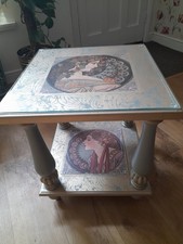 Art Nouveau Style Glass Side Table...REDUCED