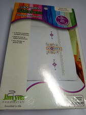 Janlynn Needlecraft Embroidery Stamped Set of 2 Pillowcases Religious 998-4005