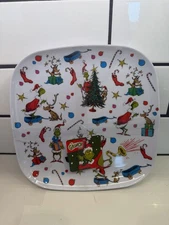 The Grinch And Max Christmas Set Of 4 Melamine Dinner Plates