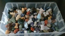 assorted crystal carvings