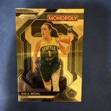Panini 2024 Prizm Monopoly WNBA Nika Mühl Rookie #WNBA26 Seattle Storm