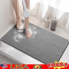 Non Slip Shower Mat Floor Mat Anti Slip PVC Fast Dry Drainage Safety Comfort New