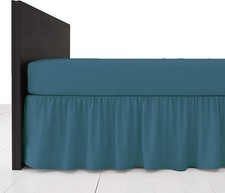 Image of Polycotton Platform Base Valance Extra Deep 16” Frill Under Mattress Bed Skirt