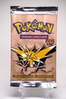 Pokemon WOTC Fossil Unlimited Booster Pack Vintage Sealed TCG Zapdos
