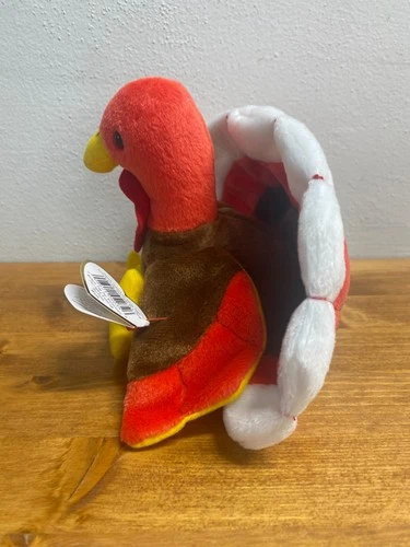 Ty Beanie Babies 1996 Vintage Gobbles The Turkey with Tag