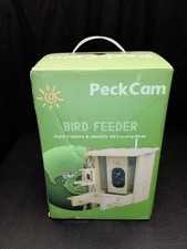 PeckCam Smart Bird Feeder Camera, AI Bird Identification, IP65 Weatherproof, W43