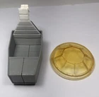Vintage Kenner Star Wars 1978 White Bow Tie Fighter Part * COCKPIT SEAT & glass