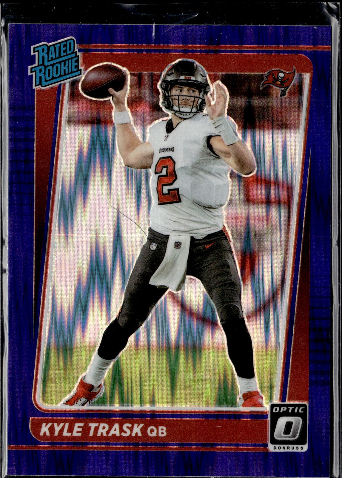 2021 Donruss Optic #209 Kyle Trask Purple Shock