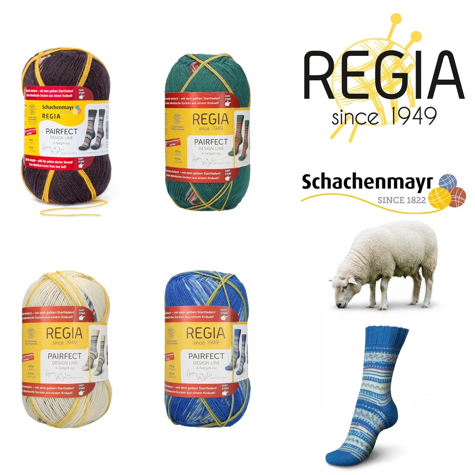 SCHACHENMAYR, REGIA Schachenmayr - Regia Pairfect Design Line 4-fädig by A & C, Wolle - Garn, 100g