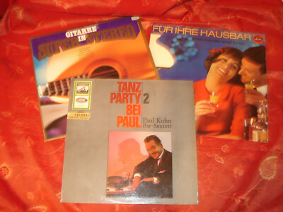 PAUK KUHN  TANZPARTY 2+ PETER KREUDER HAUSBAR+GITARRE IN SUPER STEREO VINYL LPs!