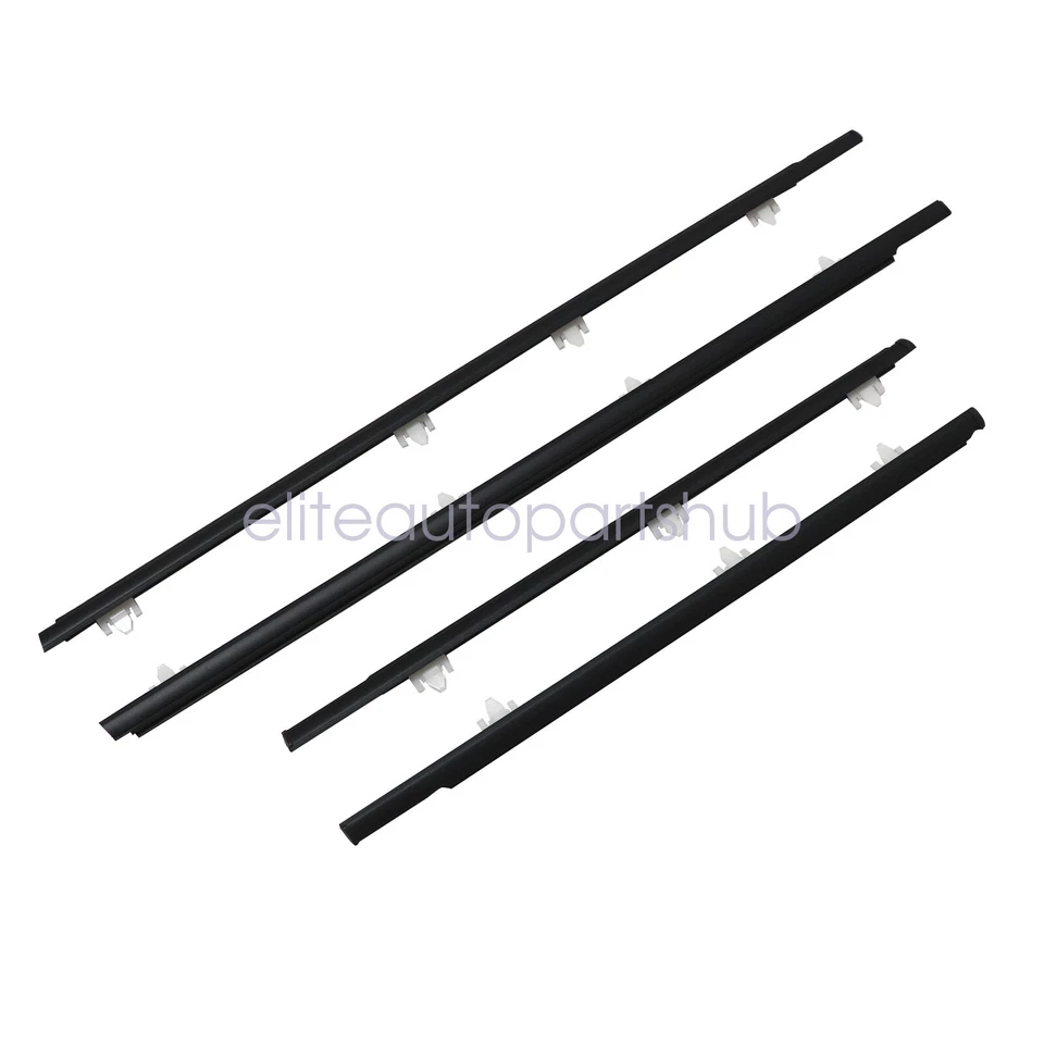 Para Nissan Sentra 1990-1994 sedán 4 puertas línea de cinturón negro sello de goma 80820-50Y01 Foto 2 de 4