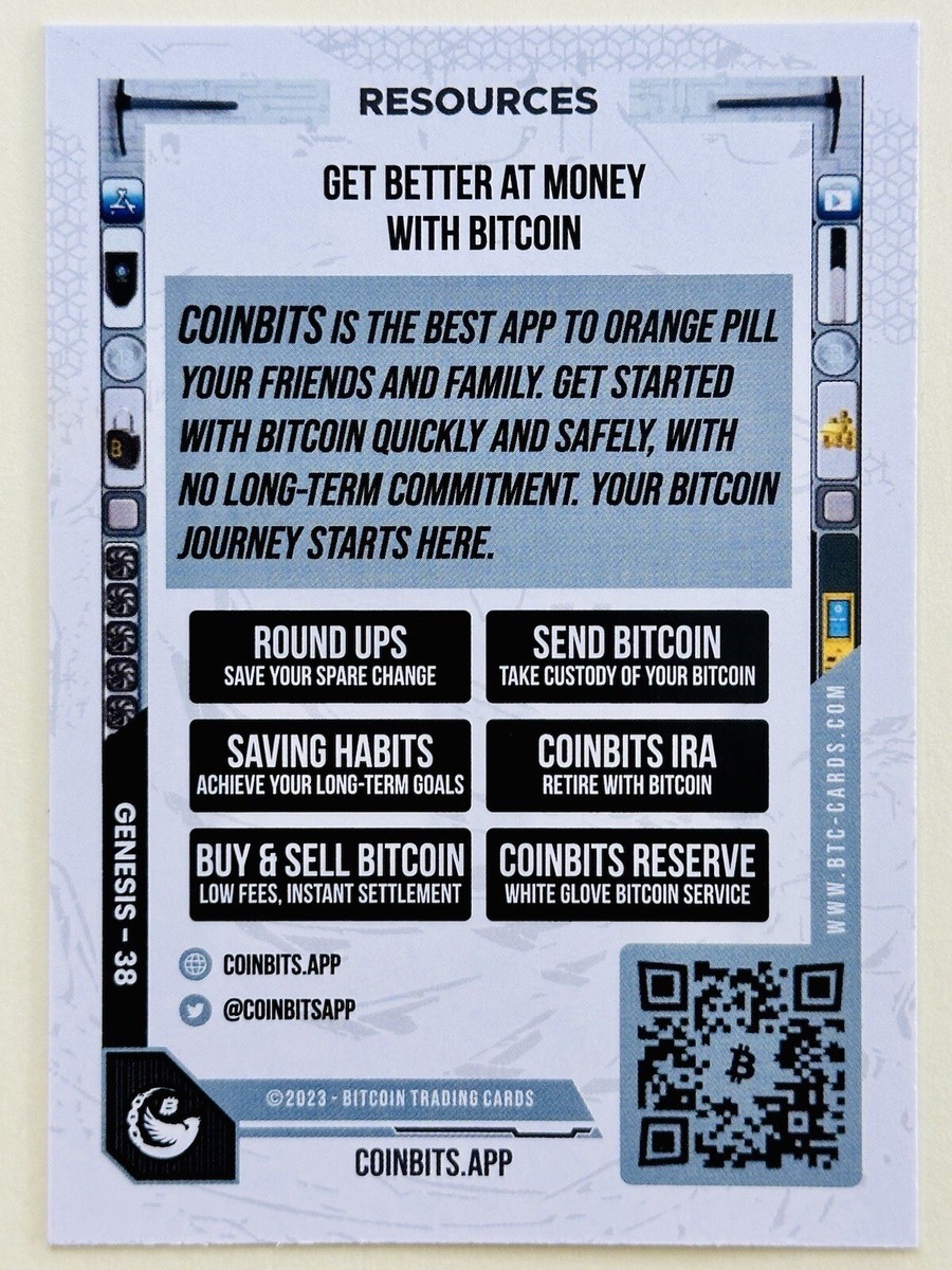 COINBITS.APP Resources #38 2023 Bitcoin Trading Cards BTCTC Genesis | eBay