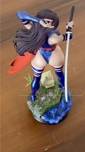 Psylocke Figura 3d/Xmen/25cm/Pro.Dipinta - Foto 6 di 8