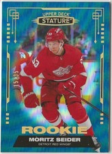 2021-22 Upper Deck Stature Blue Rookie 150 Moritz Seider 15/35 Detroit Red Wings