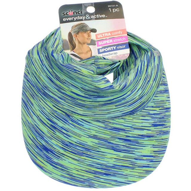 2 SCUNCI Everyday & Active Visor Headwrap Super Comfy Stretch Multiple