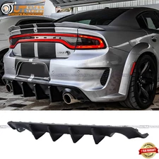 For 2020-2023 Dodge Charger SRT Widebody Rear Bumper Diffuser Lip Matte Black