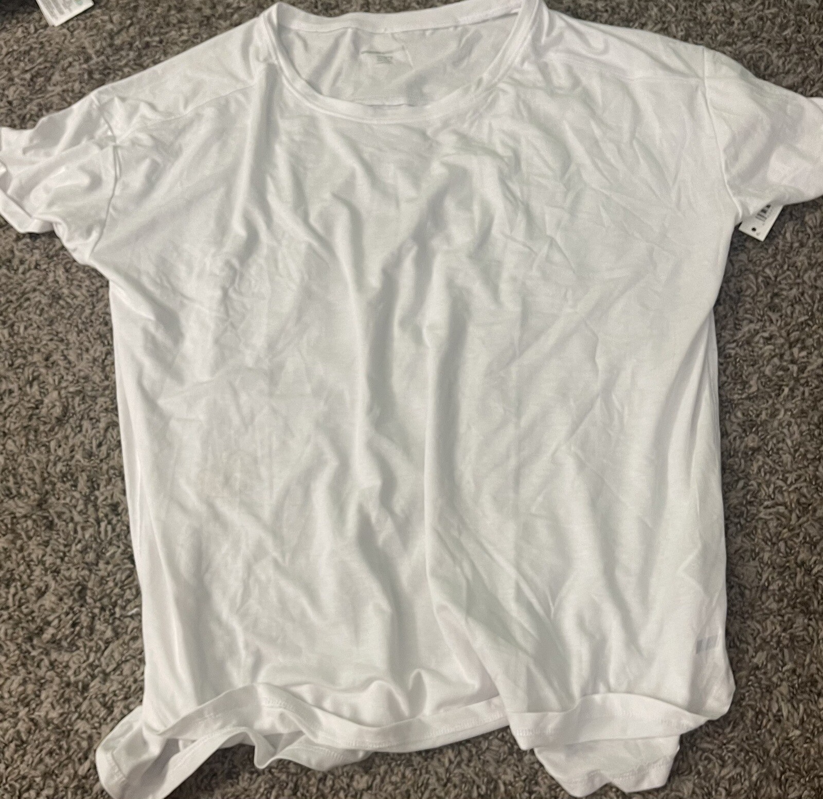 Essentials Women's Studio Relaxed-Fit Lightweight, White, Size X-Large