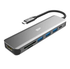 Silicon Power Boost SU20 7-in-1 Docking Station USB3.2 Gen 1 Type-C
