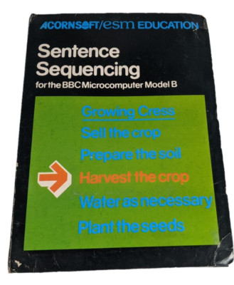 SENTENCE SEQUENCING 1982 BIG BOX VINTAGE ACORN ELECTRON BBC MODEL B