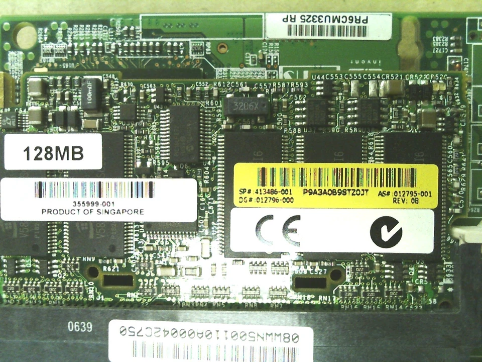 HP SMART ARRAY E200i SAS RAID CONTROLLER CARD 412205-001 128MB CACHE 413486-001 - Image 3 of 3