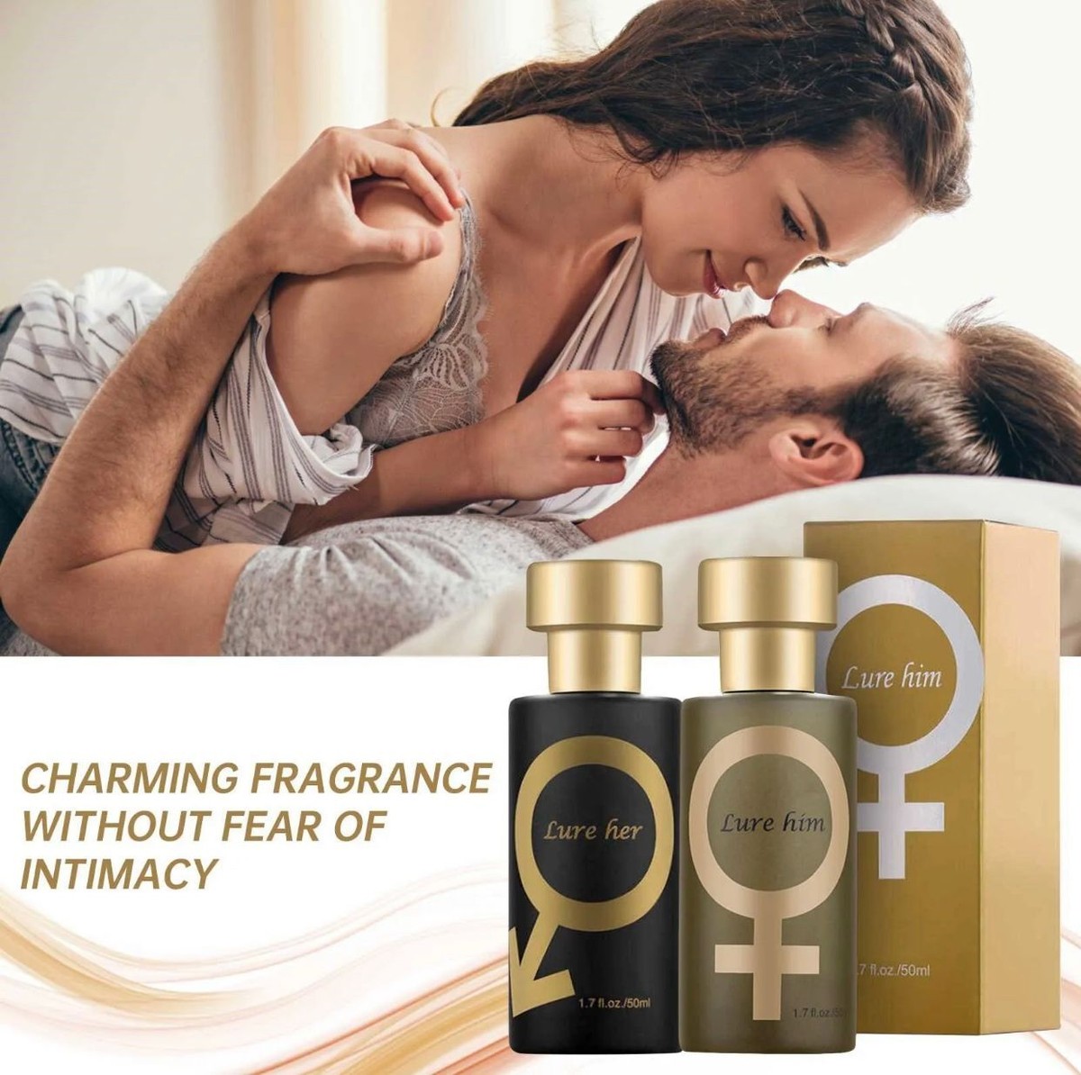 2023 Golden Lure Her Pheromone Perfume Spray for Men to Attract