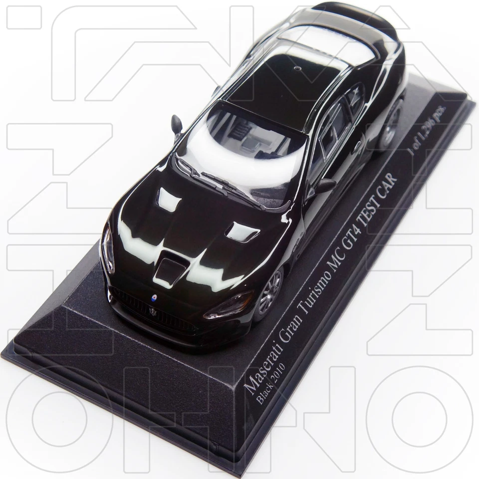 MASERATI GRAN TURISMO MC GT4 TEST CAR 2010 MINICHAMPS PMA 1:43 400101202 BLACK - Image 3 of 4