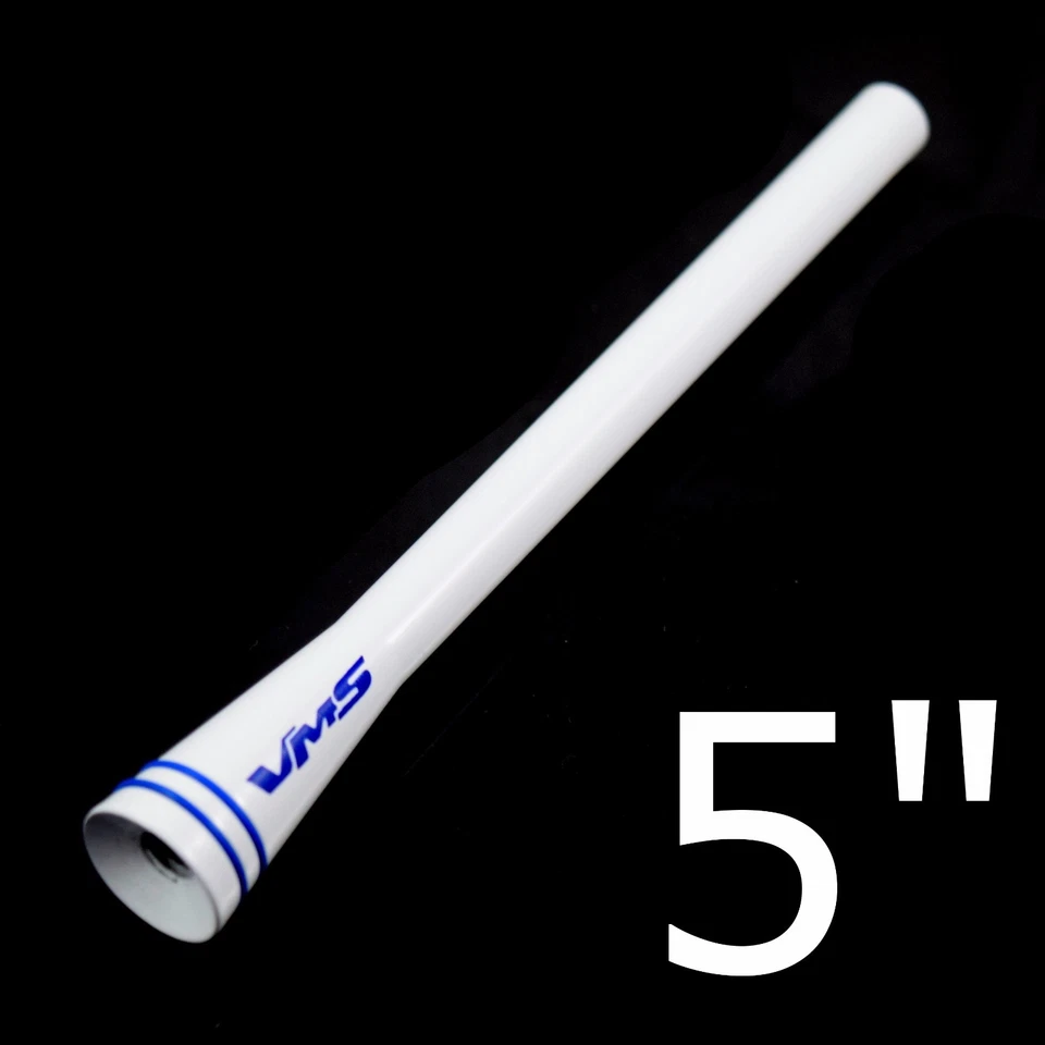 SE ADAPTA A 93-16 TOYOTA TRD BLANCO ESTILO SPC ALUMINIO RECHONCHO ANTENA DE BILLET CORTO 5" Foto 4 de 4