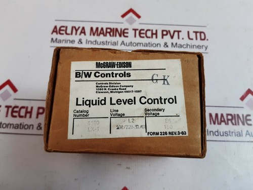 Mcgraw-edison comandi b/n lx1 controllo livello liquido - Foto 2 di 8