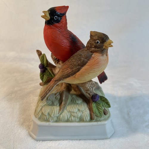 Vintage Gorham handbemalte Porzellan Cardinals Figur Musik You Are My Sunshine