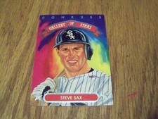 STEVE SAX  1992 DONRUSS LEAF GALLERY OF STARS  BASEBALL CARD   #GS-4