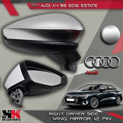 AUDI A3 8Y 2020-2024 RIGHT DRIVER WING MIRROR CHROME POWER FOLD A046729 12PIN