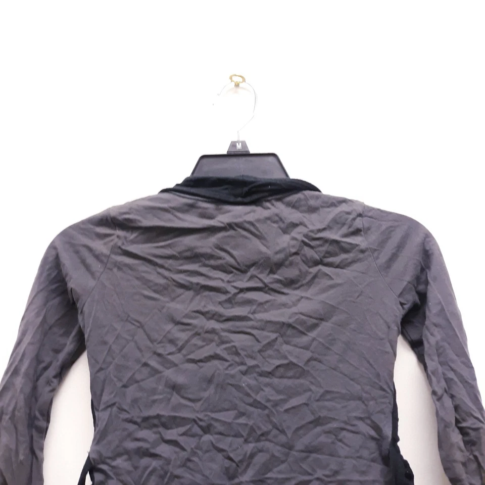 Xhilaration Girls M Sequin Sweater with cardigan cotton gray/black - Image 4 of 4