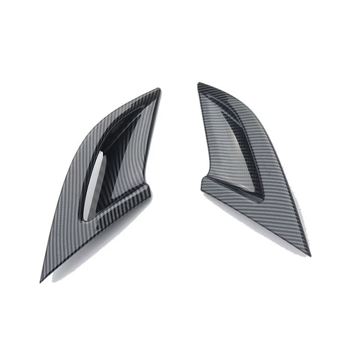 Carbon Fiber ABS Look Front Fog Light Lamp Cover Trim for Honda Accord