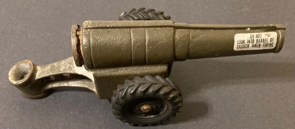 "CAÑÓN DE CAMPO BIG BANG JUNIOR de colección incompleto más vagón cubierto antiguo de 12""" Foto 3 de 4