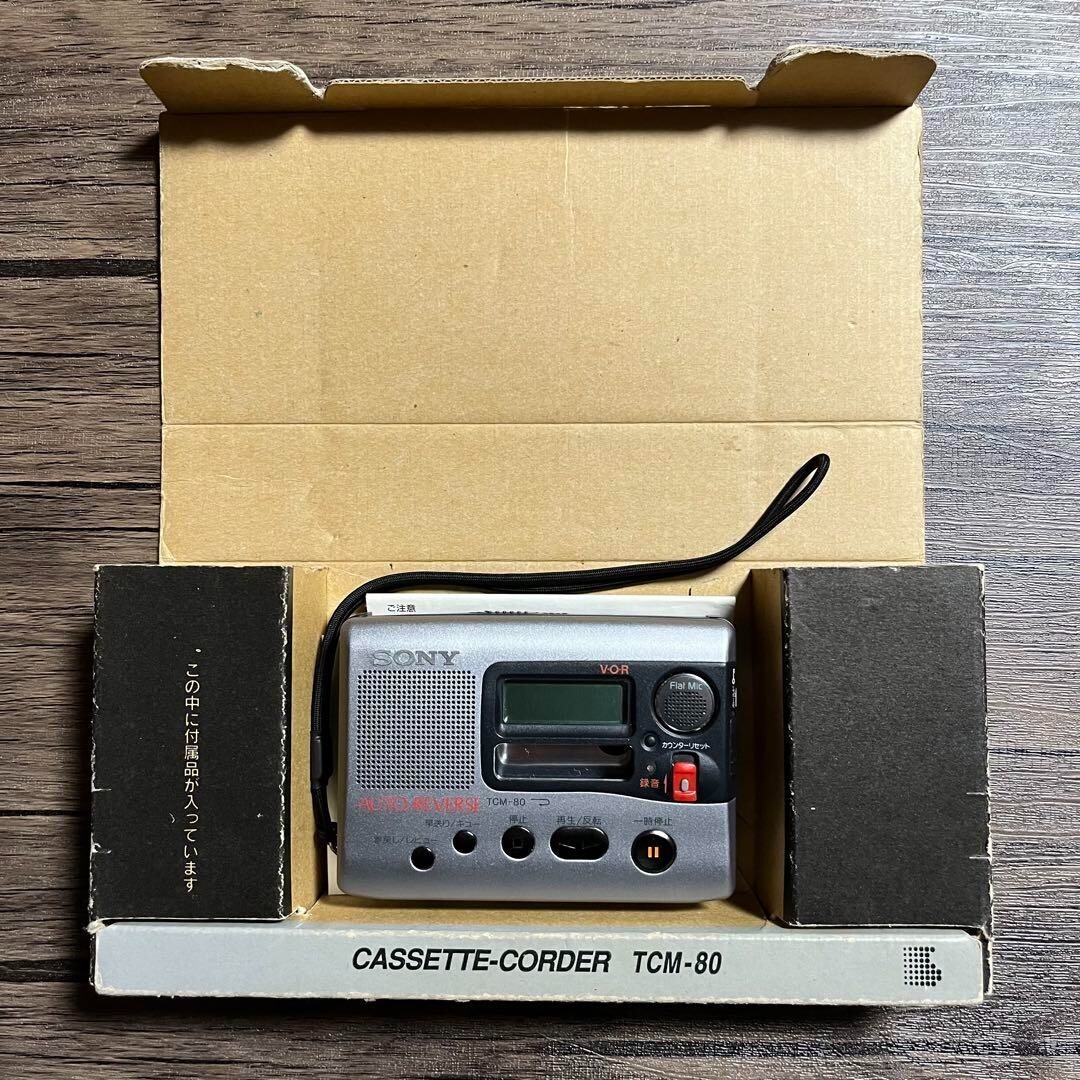 SONY TCM-80 Cassette recorder with box tested used from