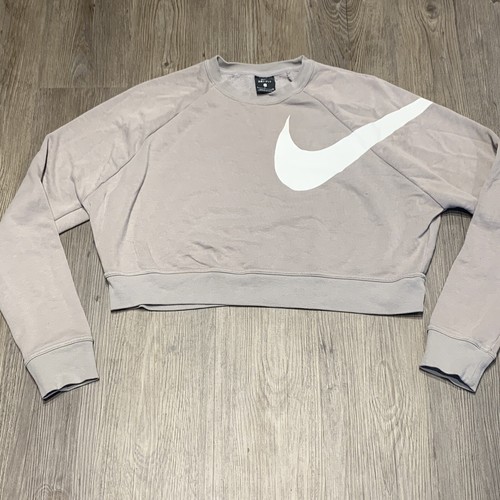 Grey Crop Top Pullover Sweater Size 