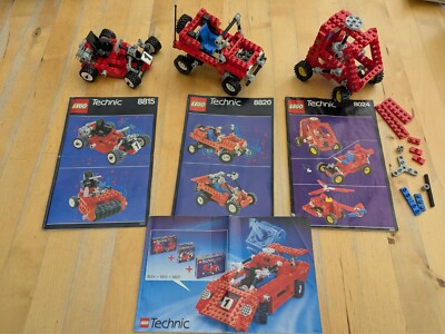 LEGO Technic 8024 Universal Set, 8815 Speedway Bandit, 8820 Mountain Rambler