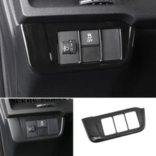 Bright Black Function Control Button Frame Trim Fit For Honda CRV CR-V 2023-2024