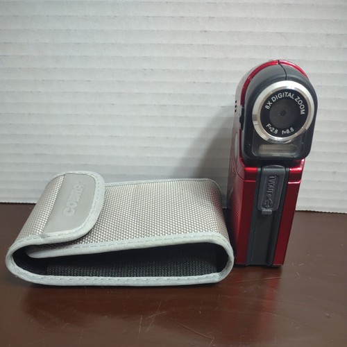Cobra Digital Camcorder 8X Digital Zoom 5 MP Red 2 GB Card No Cords Free Shippin - Picture 2 of 24